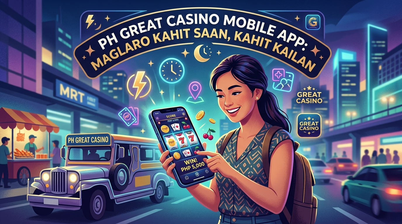PH Great Casino Mobile App: Maglaro Kahit Saan, Kahit Kailan